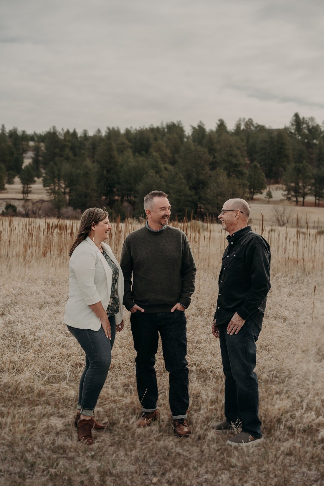 The Origin Carpet team — Erik, Maggie, and Tom Burns
